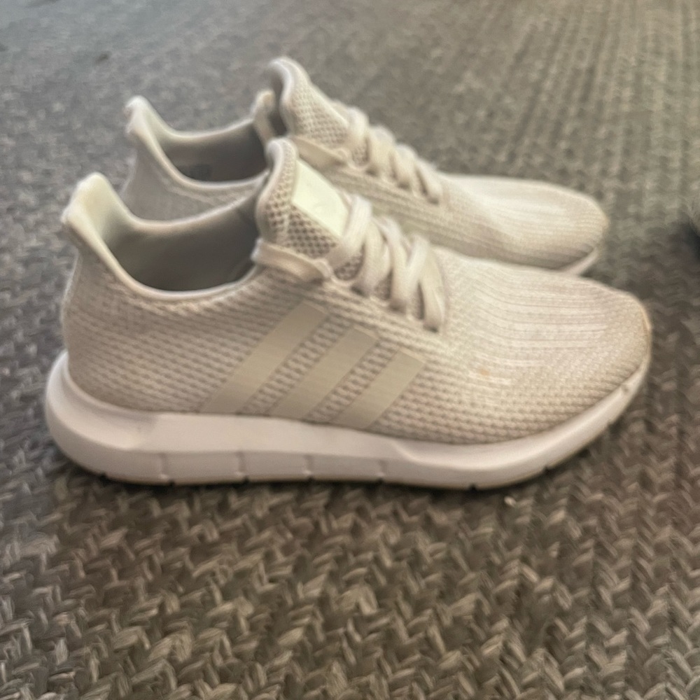 white Adidas shoes